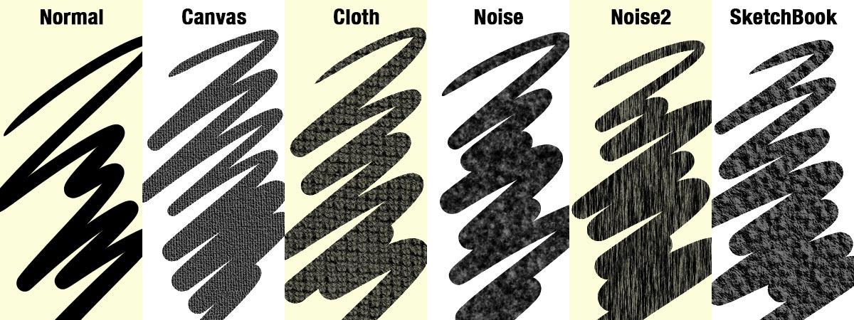 Brush texture sample