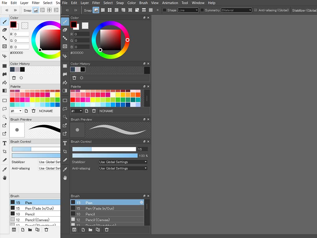 FireAlpaca SE UI