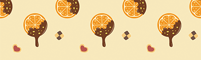 Orangette pattern (small white)