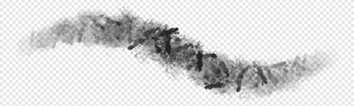 Realistic watercolor brush