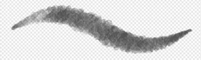 Uneven ink bleed brush