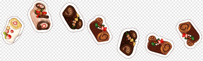 Yule Log Cake (Sticker)