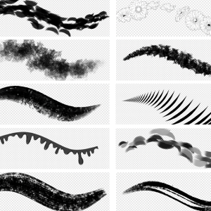 Special brushes.